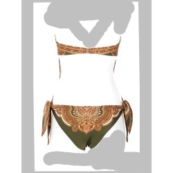 COSTUME INTERO "MAHON" CON DETTAGLIO FOULARD