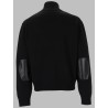 MAGLIA IN LANA MERINO CON ZIP E PATCH