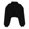 "FOLLOW THE RABBIT" COLLARED SWEATSHIRT