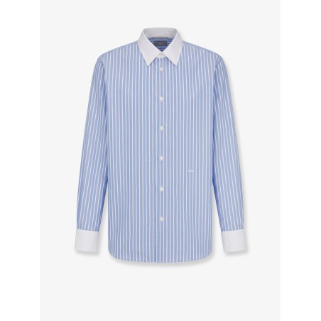 Cotton shirt with Dior embroidery