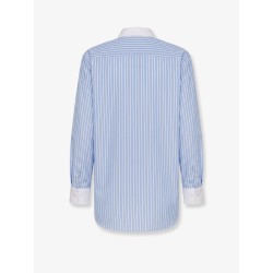 Cotton shirt with Dior embroidery