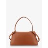 Leather shoulder bag with Gancini detail