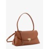 Leather shoulder bag with Gancini detail
