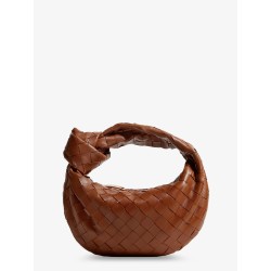 Mini Jodie leather handbag with Intrecciato motif