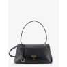 Leather shoulder bag with Gancini detail