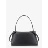 Leather shoulder bag with Gancini detail