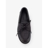 Pier Intrecciato leather boat shoes