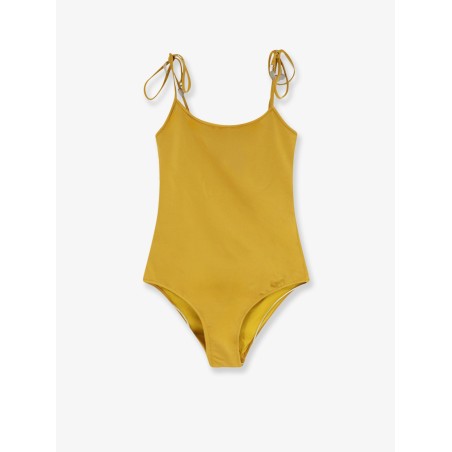 Knotted one-piece swimsuit