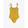 Knotted one-piece swimsuit
