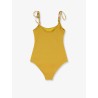 Knotted one-piece swimsuit