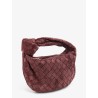 Mini Jodie Intrecciato suede handbag