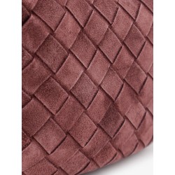 Mini Jodie Intrecciato suede handbag