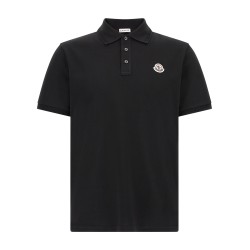 Logo patch polo shirt