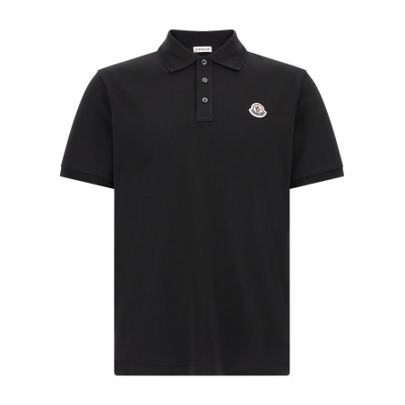 Logo patch polo shirt