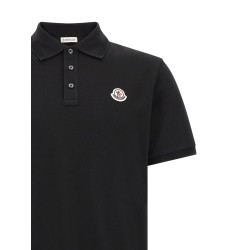Logo patch polo shirt