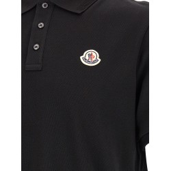 Logo patch polo shirt