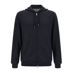 Cashmere and silk hoodie