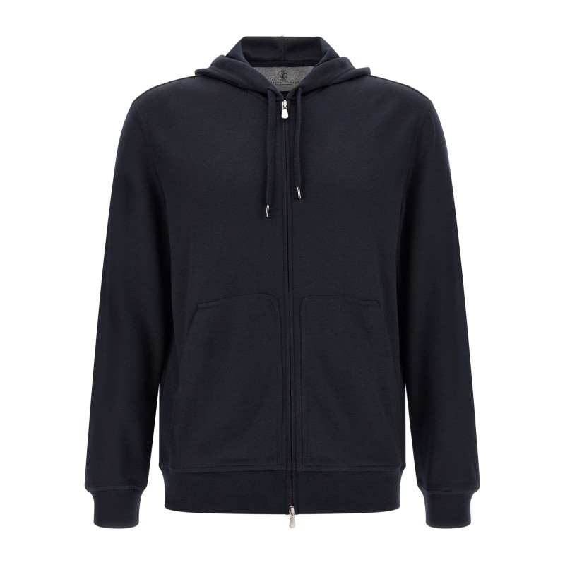 Cashmere and silk hoodie