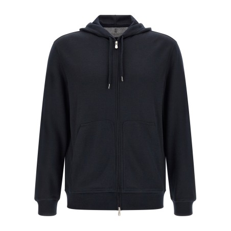 Cashmere and silk hoodie