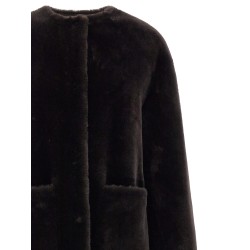 Long fur coat