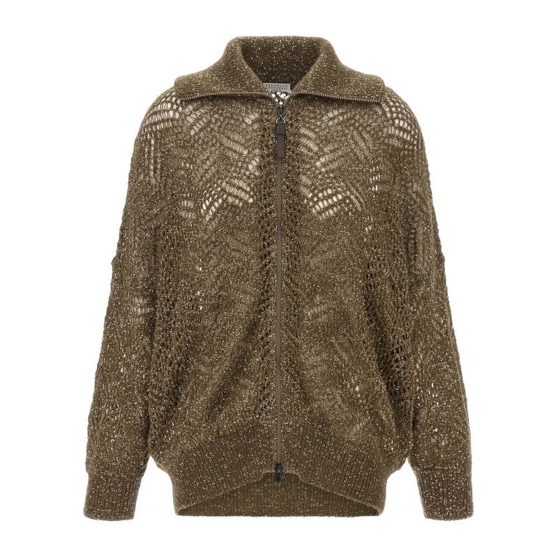 'Dazzling Abstract Leaf' cardigan