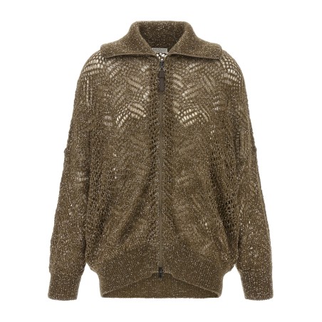 'Dazzling Abstract Leaf' cardigan