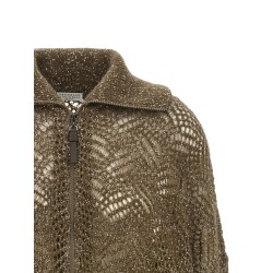 'Dazzling Abstract Leaf' cardigan