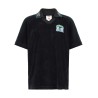 'Towelling' jacquard polo shirt
