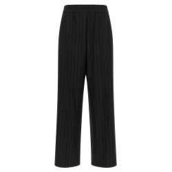Micro sequin pinstripe pants