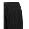 Micro sequin pinstripe pants