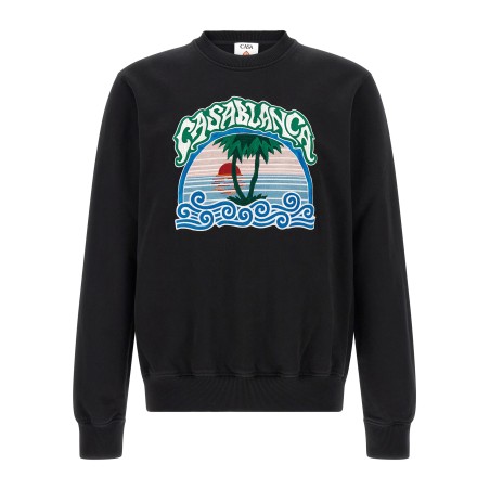 'Palm Tree Emblem' embroidered sweatshirt