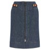 Chambray denim skirt