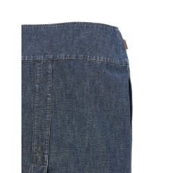 Chambray denim skirt