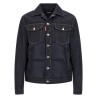Padded 'Hybrid' trucker jacket
