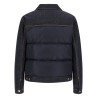 Padded 'Hybrid' trucker jacket