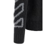 'Diag Arrow Fuzzy' sweater with intarsia