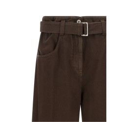 Belted jeans