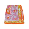 'Angoli' print twill skirt