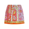 'Angoli' print twill skirt
