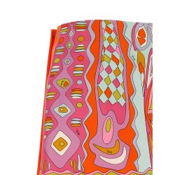 'Angoli' print twill skirt