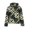 'Monogram' intarsia fleece jacket
