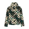 'Monogram' intarsia fleece jacket