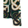 'Monogram' intarsia fleece jacket