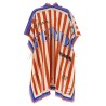 'Pequin' print poncho