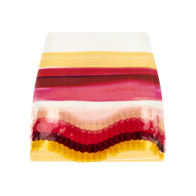 Striped cotton skirt