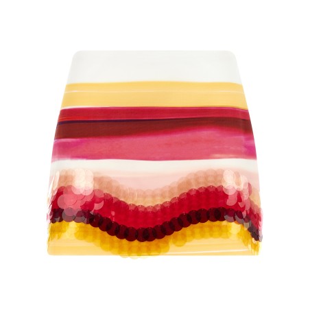 Striped cotton skirt