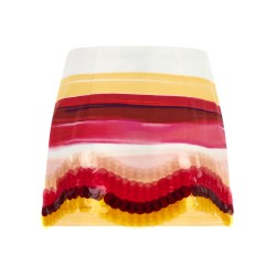 Striped cotton skirt