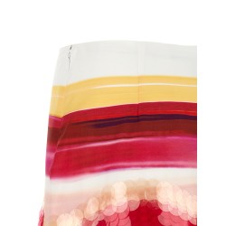 Striped cotton skirt
