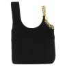 'Wristlet' suede handbag