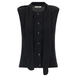 Draped panel vest